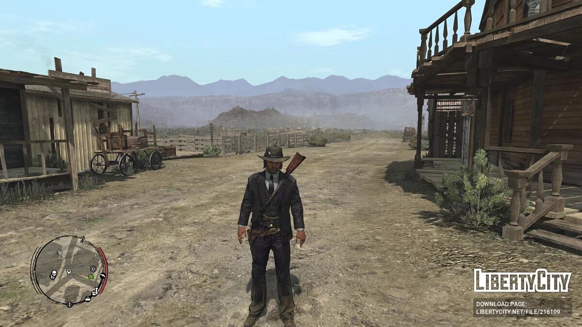 Элегантный костюм в полоску для Джона / Red Dead Redemption