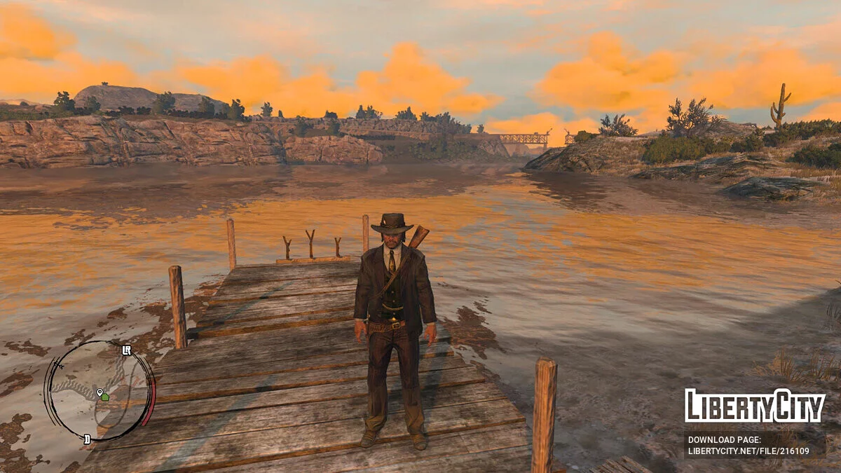 Элегантный костюм в полоску для Джона / Red Dead Redemption