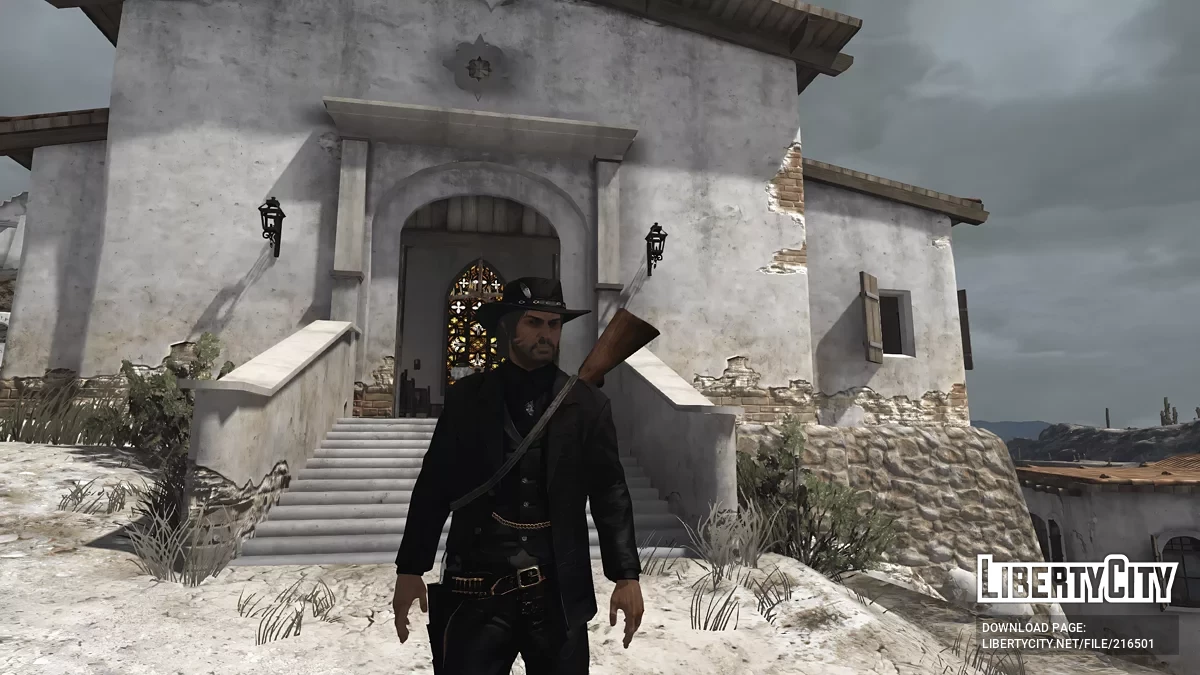 Улучшенный черный элегантный костюм / Red Dead Redemption