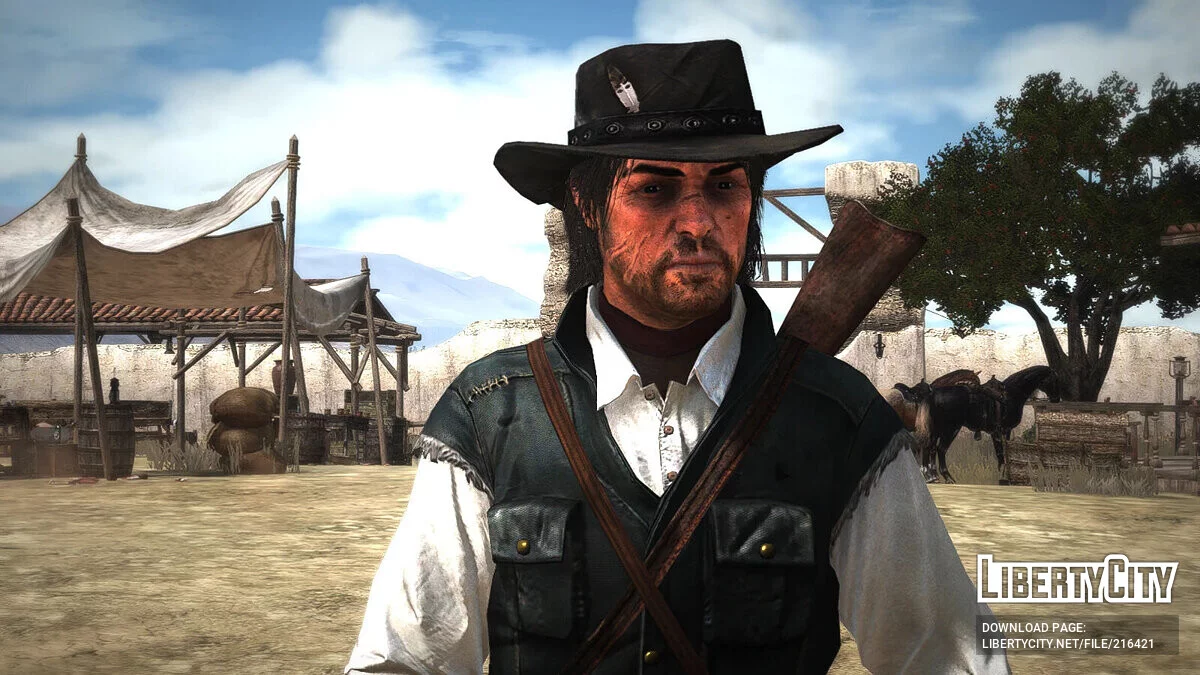 Джон Марстон из эпилога RDR2 / Red Dead Redemption