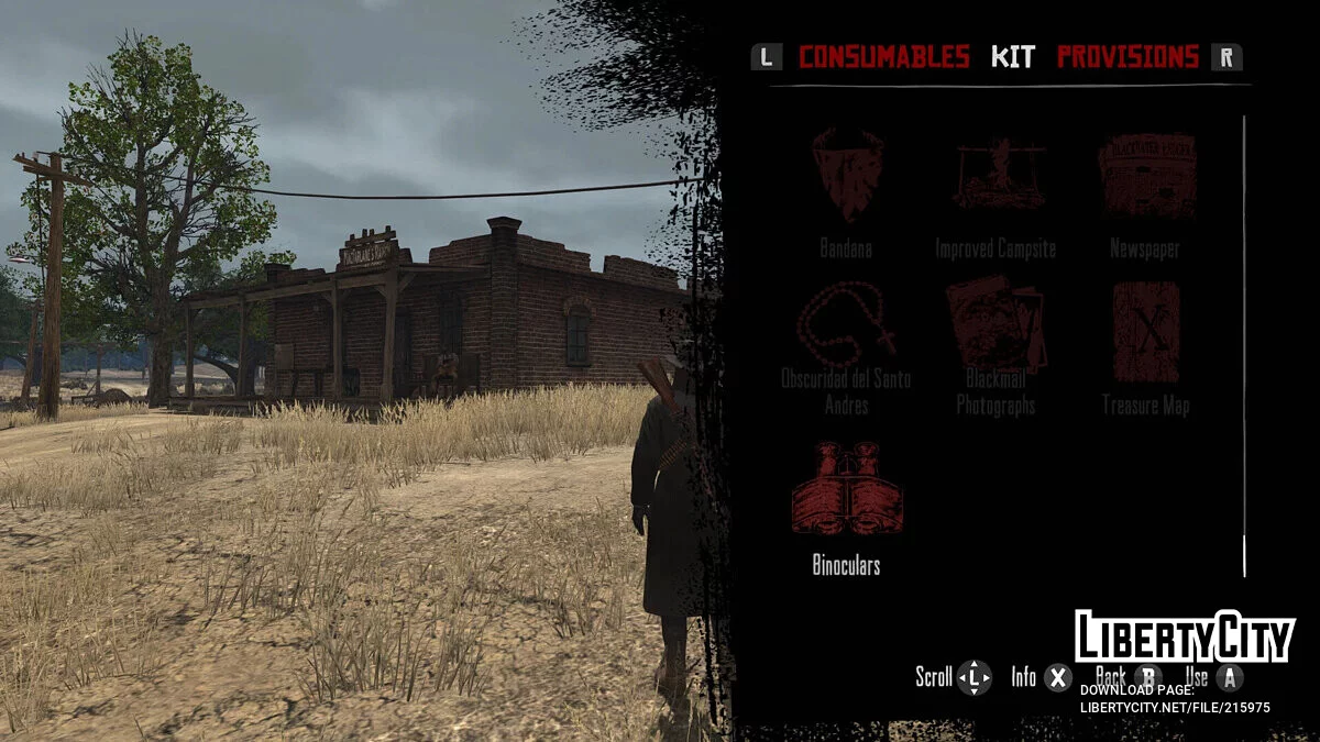 Иконки сумки и магазина из трейлера 2009 года / Red Dead Redemption