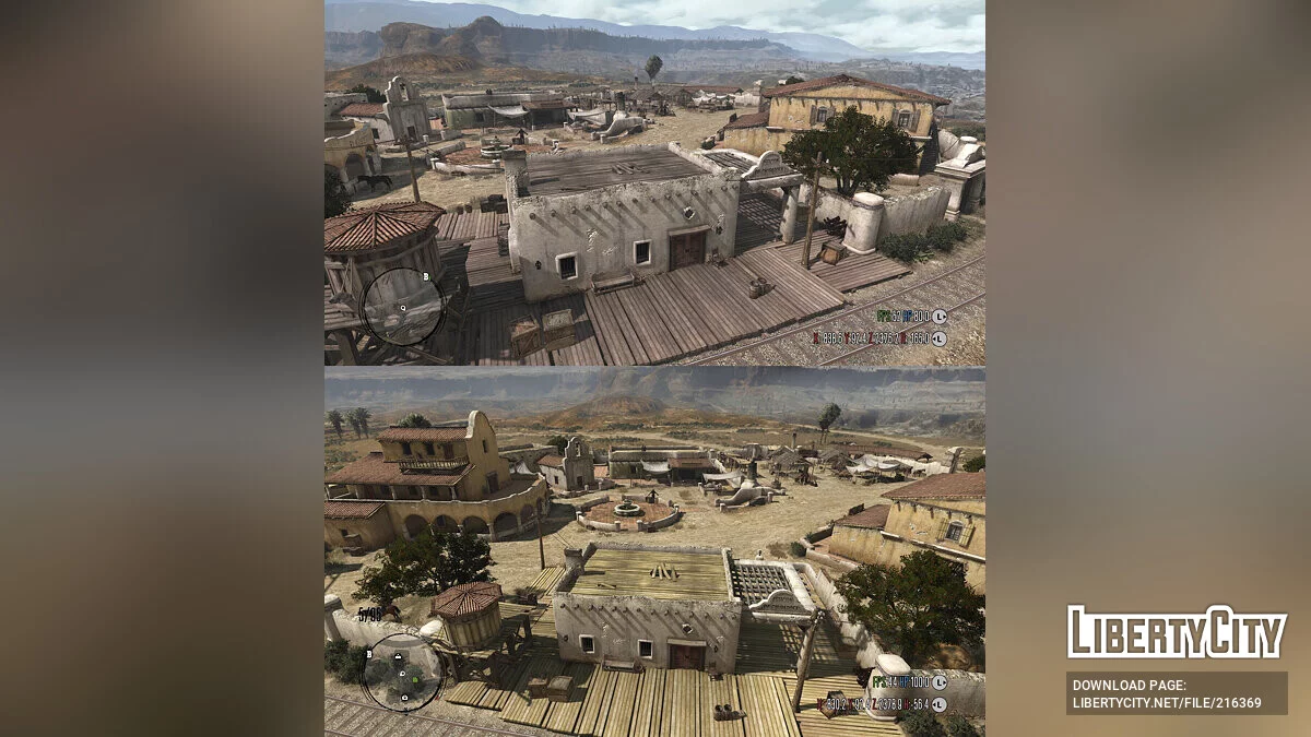 Яркие текстуры городов / Red Dead Redemption