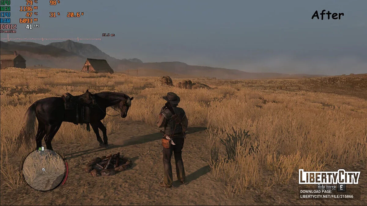 Нет травы и деревьев (Увеличение FPS) / Red Dead Redemption