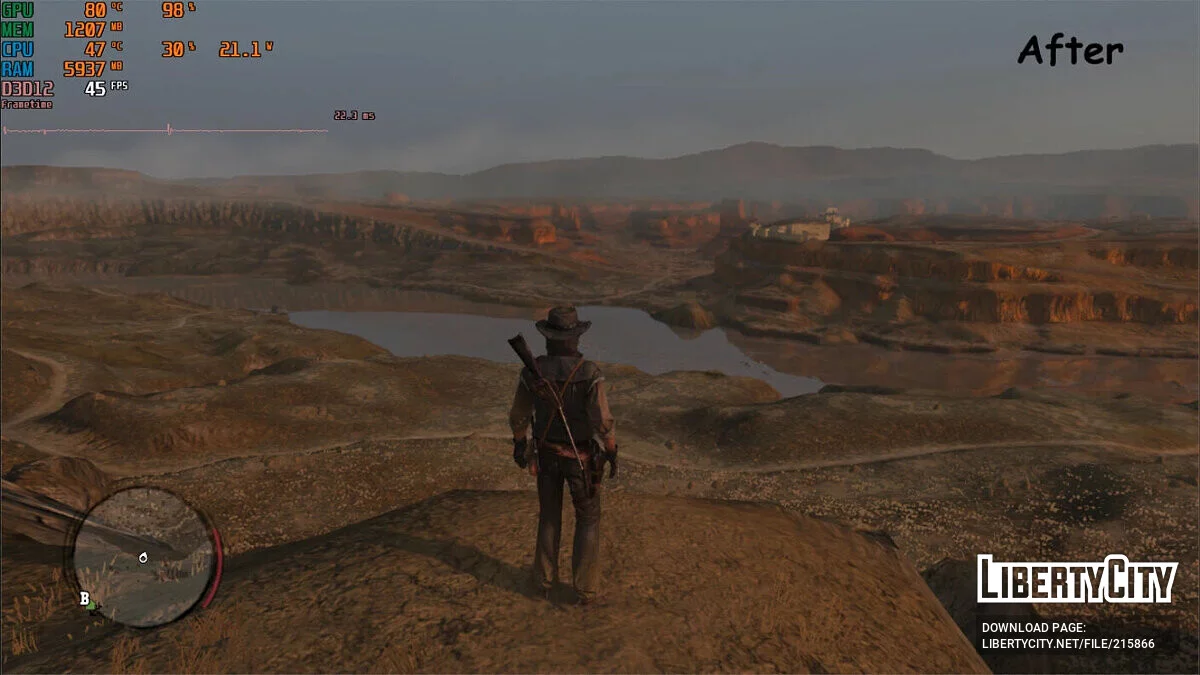 Нет травы и деревьев (Увеличение FPS) / Red Dead Redemption