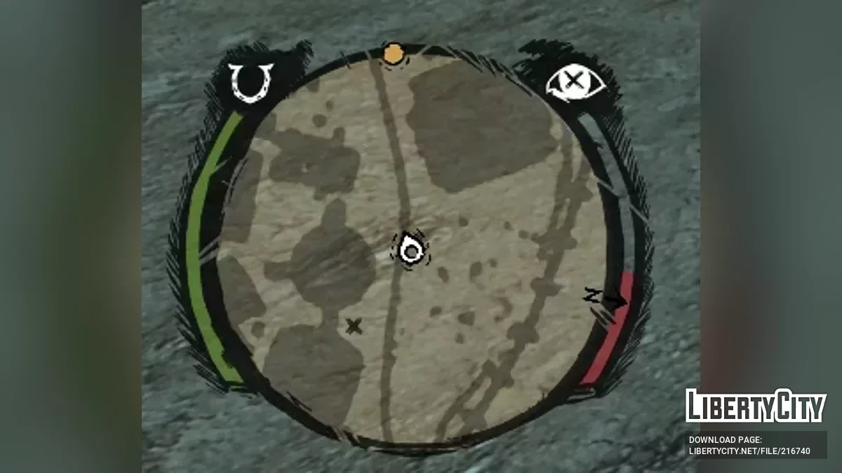 Новый рисованный радар и иконки / Red Dead Redemption