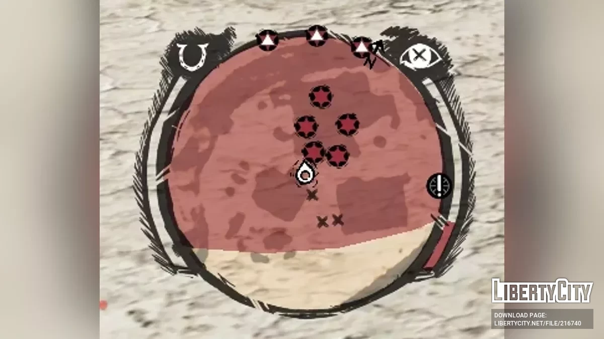 Новый рисованный радар и иконки / Red Dead Redemption