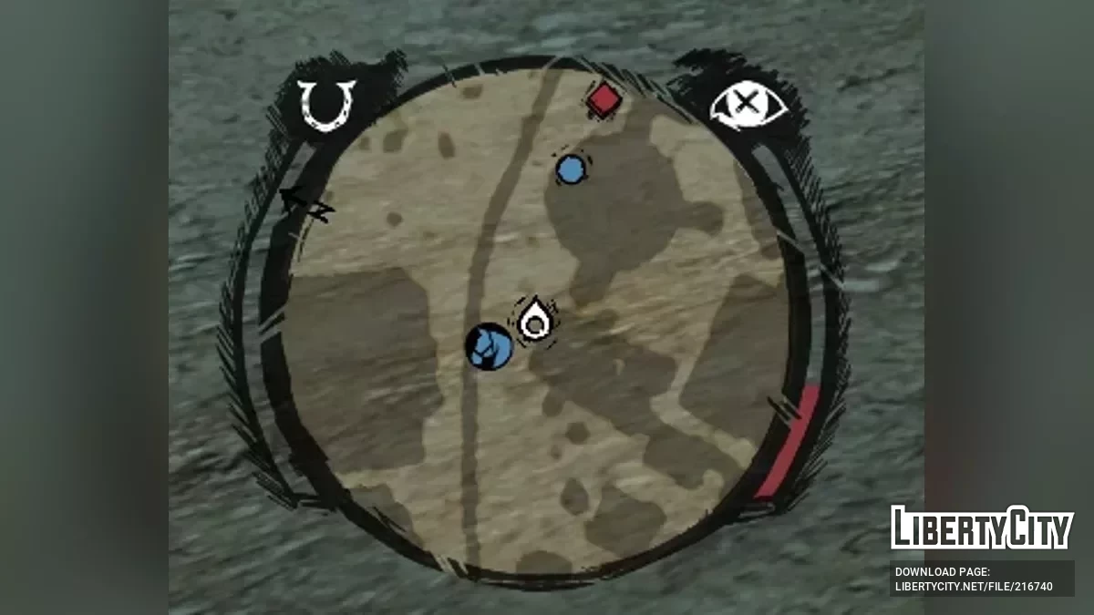 Новый рисованный радар и иконки / Red Dead Redemption