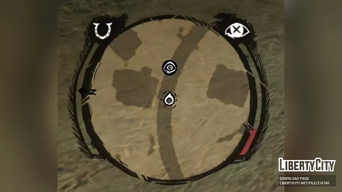 Новый рисованный радар и иконки / Red Dead Redemption