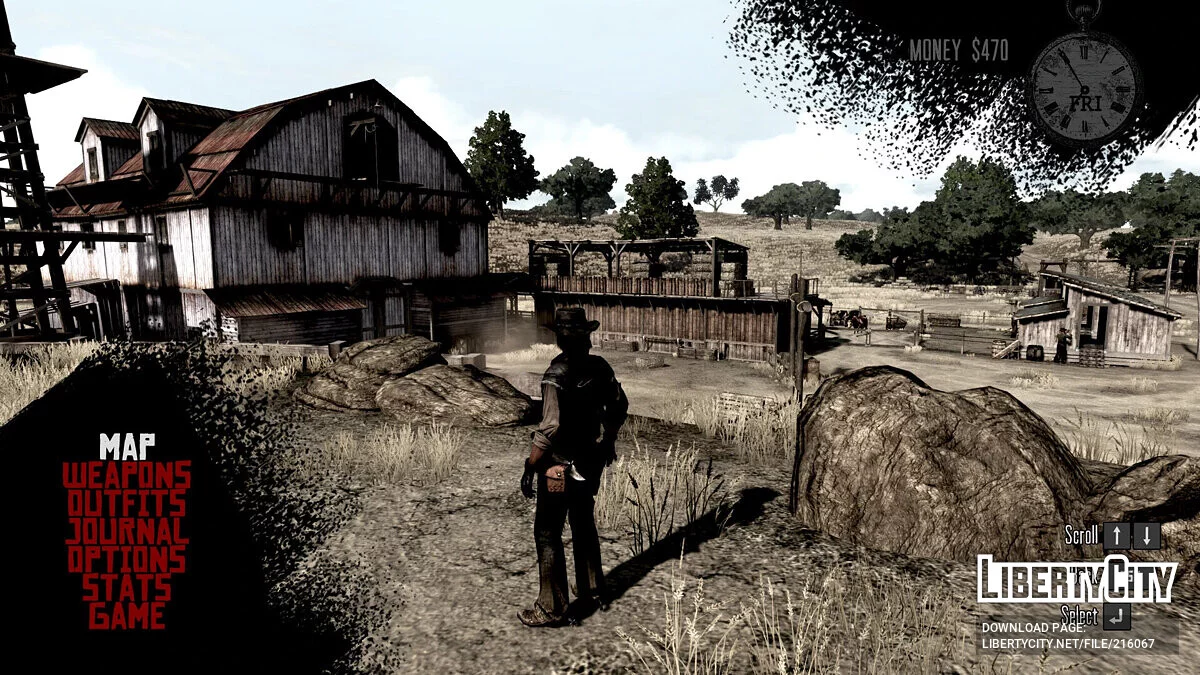 Улучшенное меню паузы / Red Dead Redemption