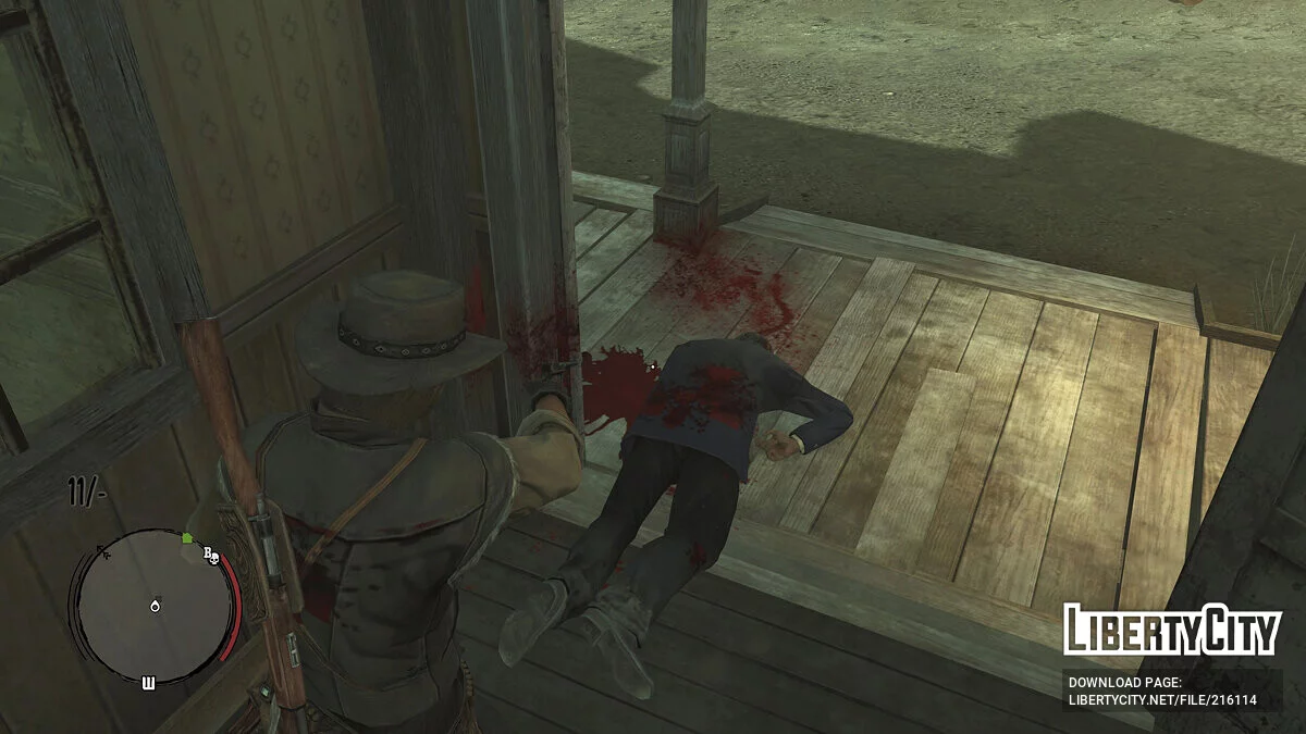 Улучшенные текстуры крови / Red Dead Redemption