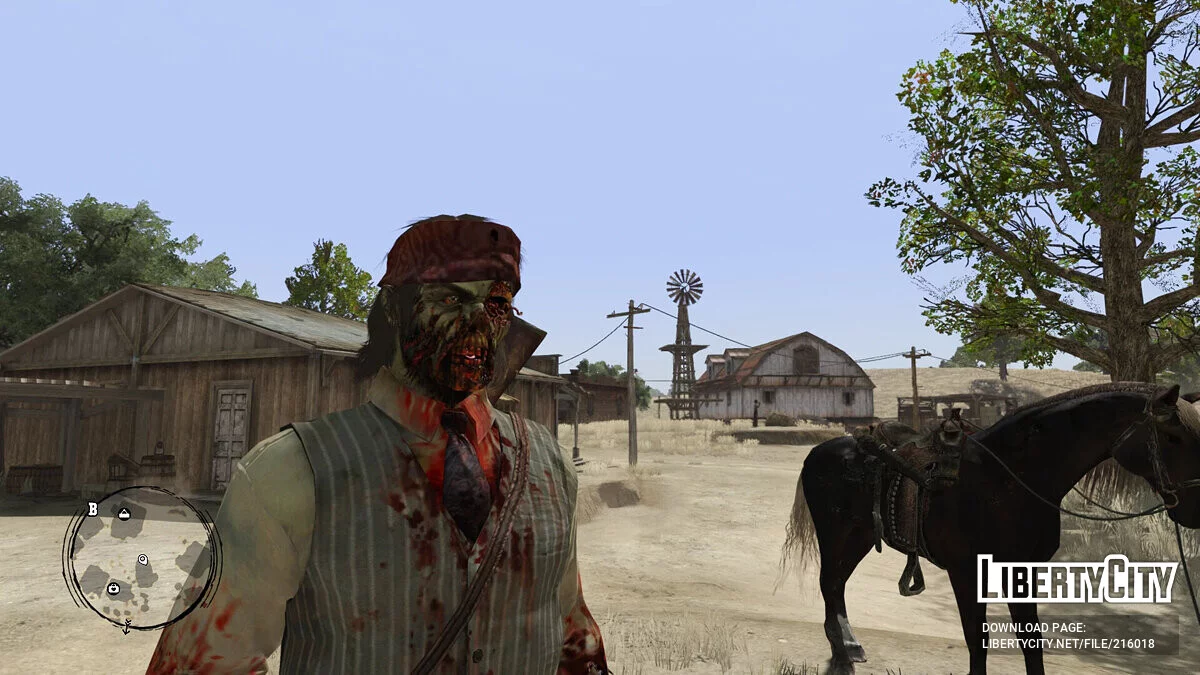 Зомби Джон (замена стандартного наряда) / Red Dead Redemption
