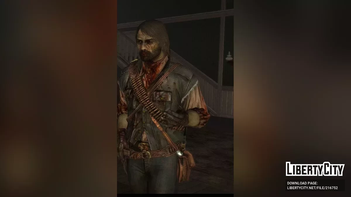 Зомби-версия Джона из беты Undead Nightmare / Red Dead Redemption