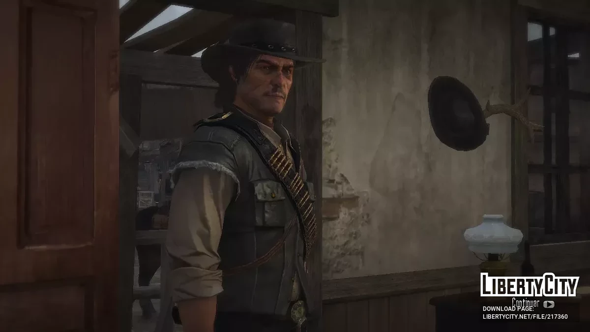 Суровый Джон Марстон с усами / Red Dead Redemption