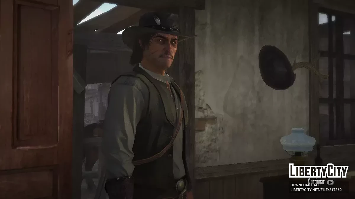 Суровый Джон Марстон с усами / Red Dead Redemption