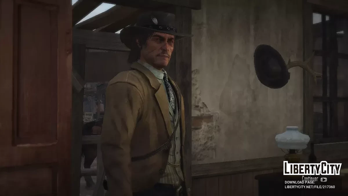 Суровый Джон Марстон с усами / Red Dead Redemption