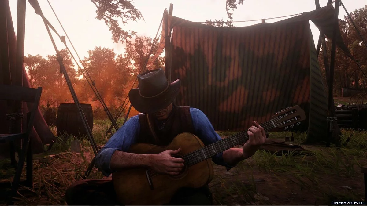 Возможность играть на гитаре / Red Dead Redemption 2