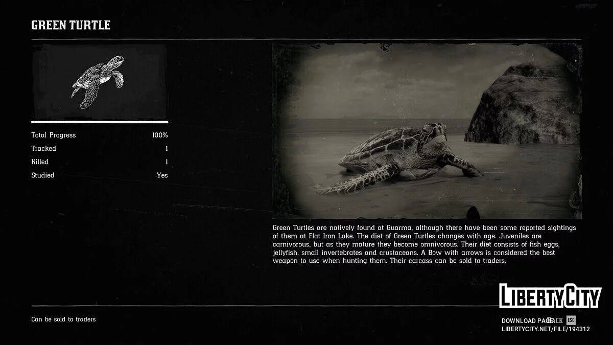 Green Turtle Restored [1.1.0] / Red Dead Redemption 2