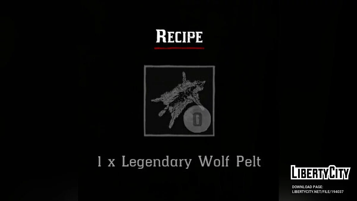 Only legendary hunting [1.0] / Red Dead Redemption 2