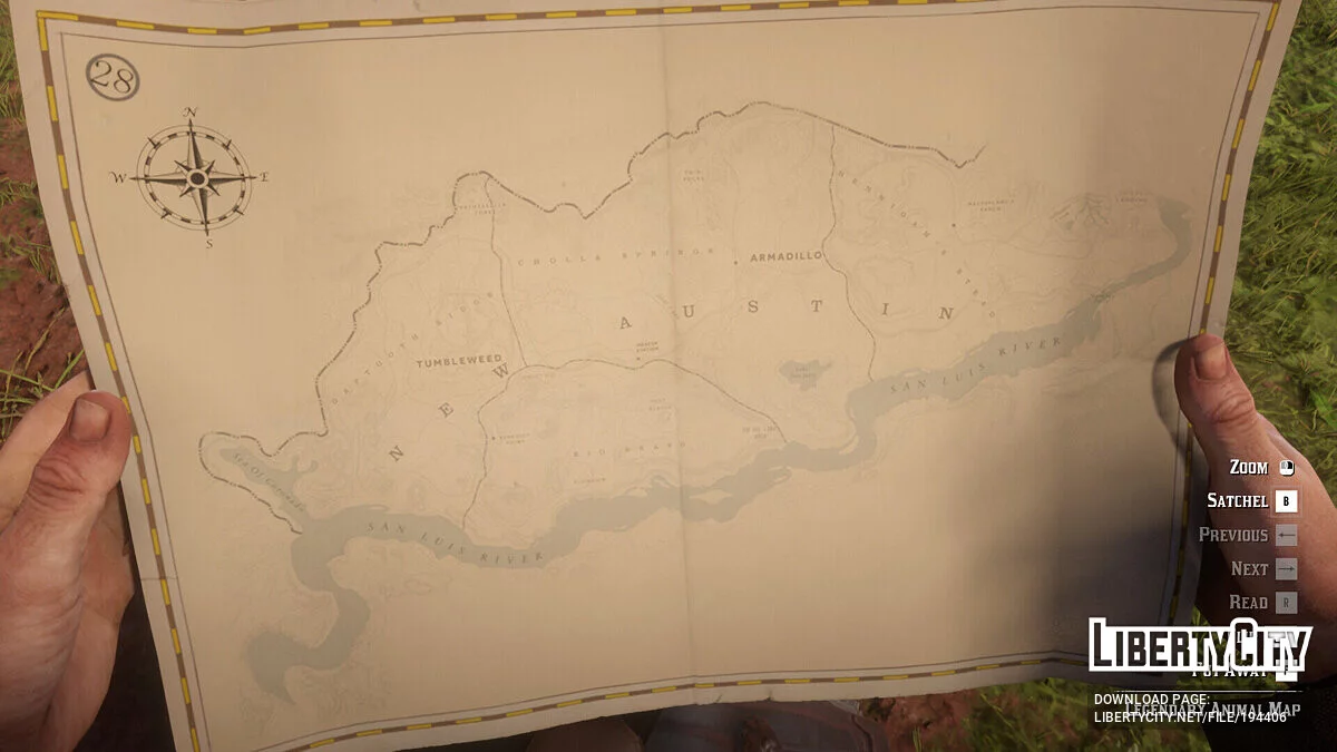 Physical World Map [1.1] / Red Dead Redemption 2