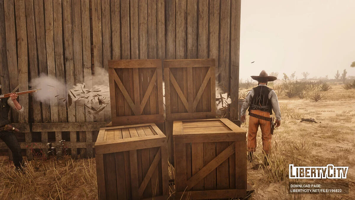 Пули проходят сквозь объекты / Red Dead Redemption 2