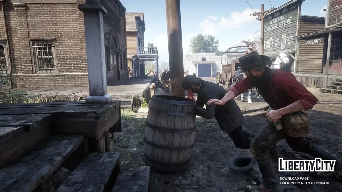Bar Brawls [1.4] — возможность устраивать драки в барах / Red Dead Redemption 2