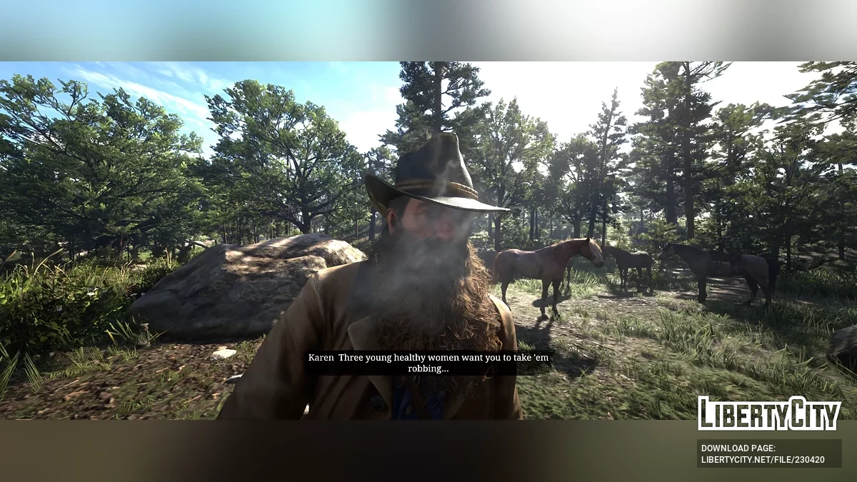 Кат-сцены от первого/третьего лица + кинематографическая свободная камера [1.4] / Red Dead Redemption 2