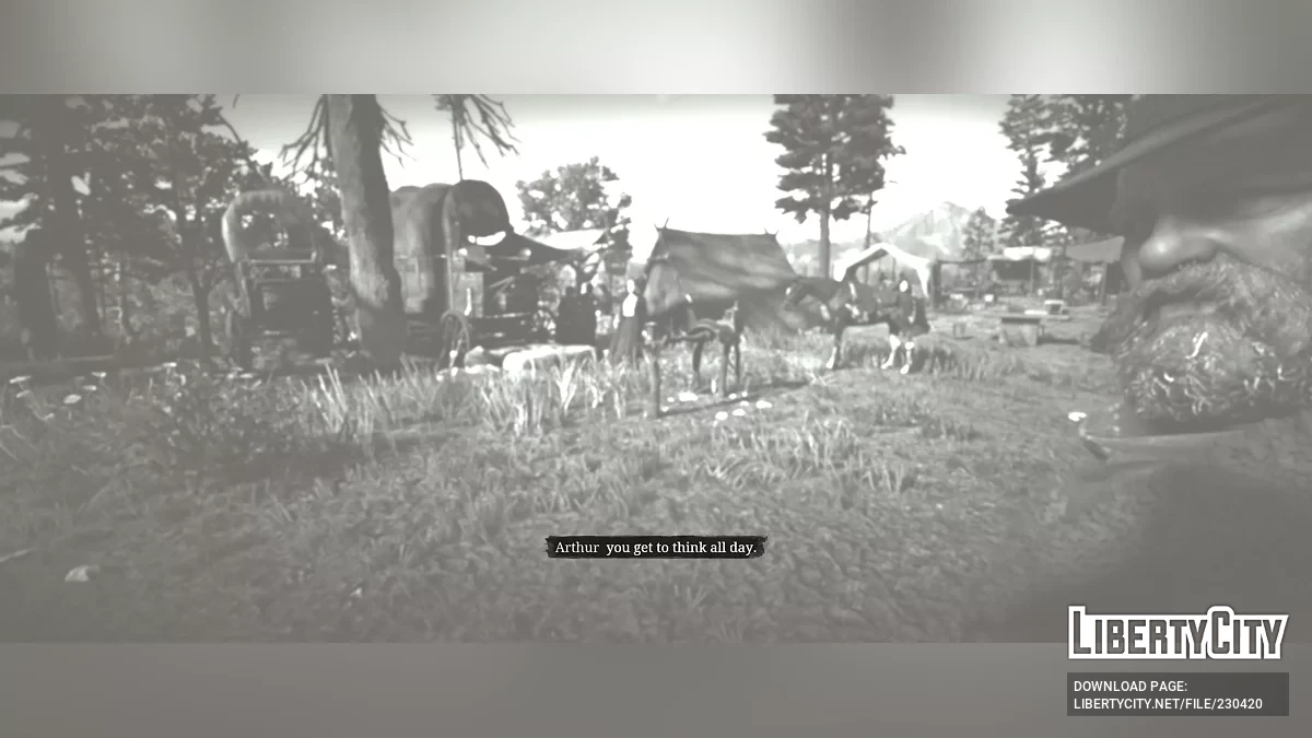 Кат-сцены от первого/третьего лица + кинематографическая свободная камера [1.4] / Red Dead Redemption 2