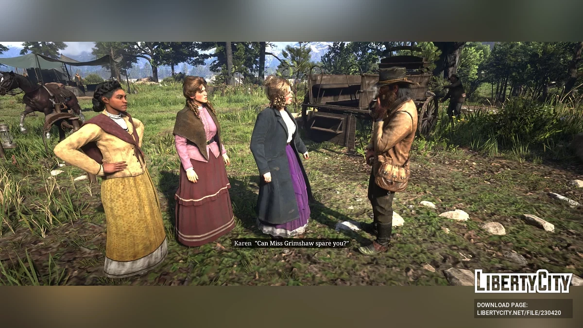 Кат-сцены от первого/третьего лица + кинематографическая свободная камера [1.4] / Red Dead Redemption 2