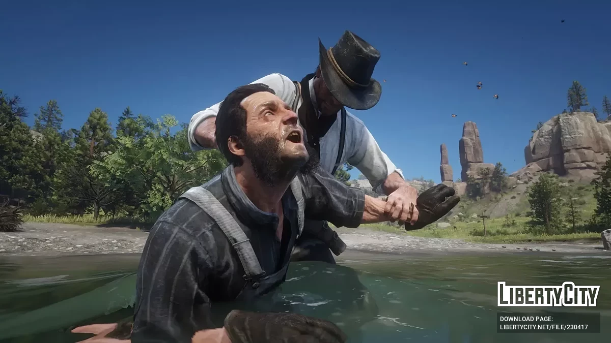 Trough Drowning — возможность топить врагов / Red Dead Redemption 2