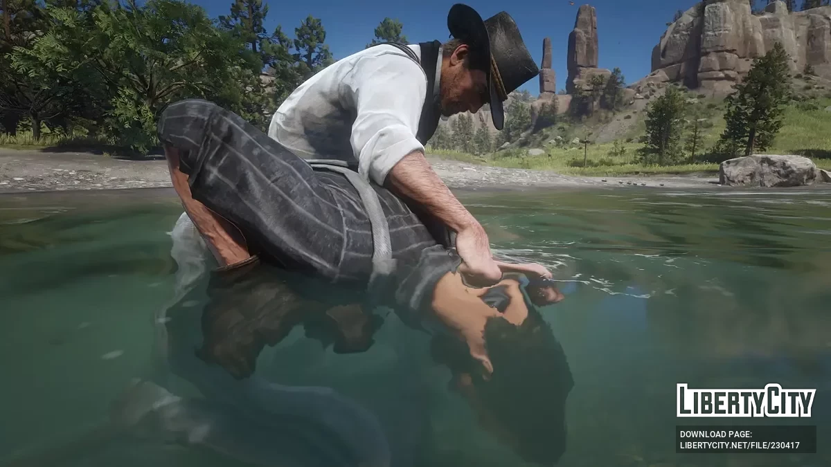 Trough Drowning — возможность топить врагов / Red Dead Redemption 2