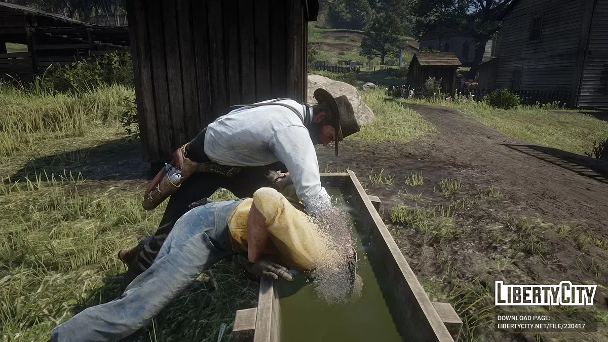 Trough Drowning — возможность топить врагов / Red Dead Redemption 2