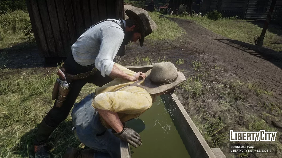 Trough Drowning — возможность топить врагов / Red Dead Redemption 2
