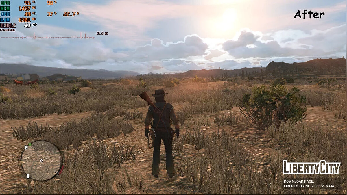 Полное отключение теней / Red Dead Redemption
