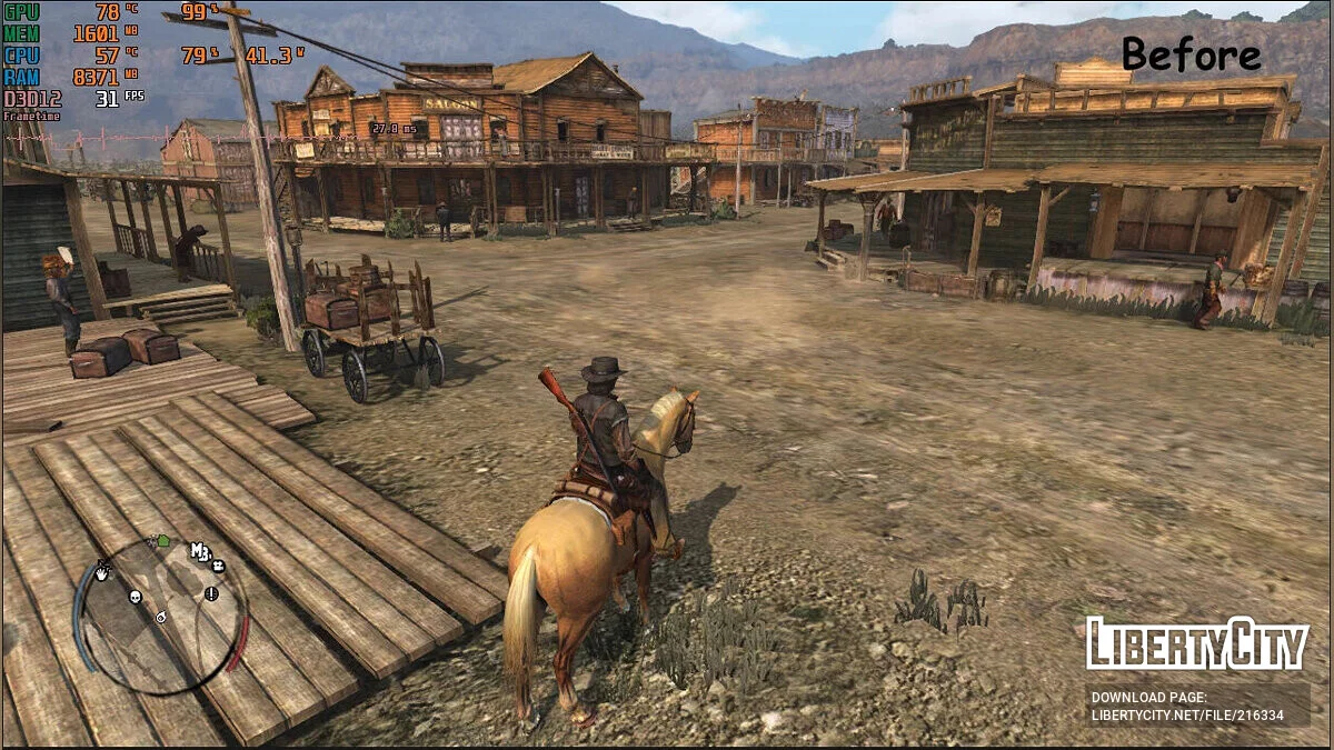 Полное отключение теней / Red Dead Redemption