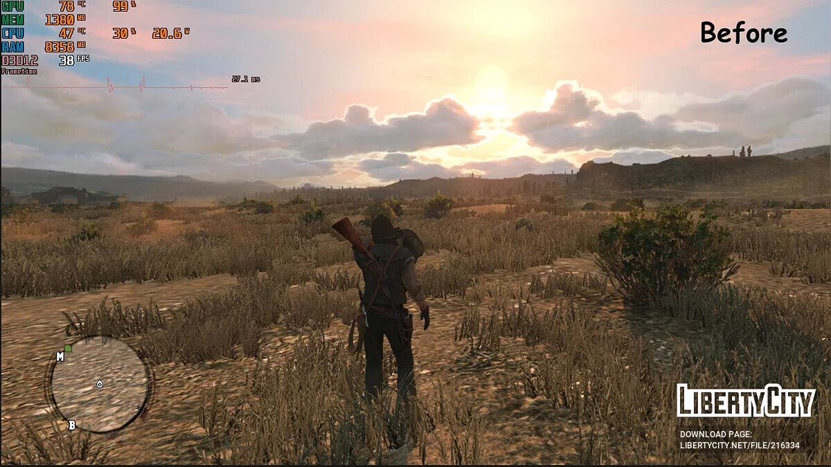 Полное отключение теней / Red Dead Redemption