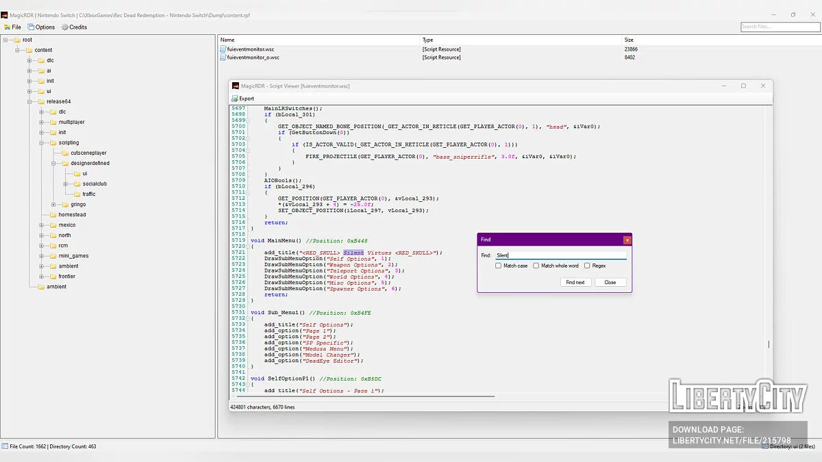 MagicRDR — программа для распаковки файлов и установки модов / Red Dead Redemption