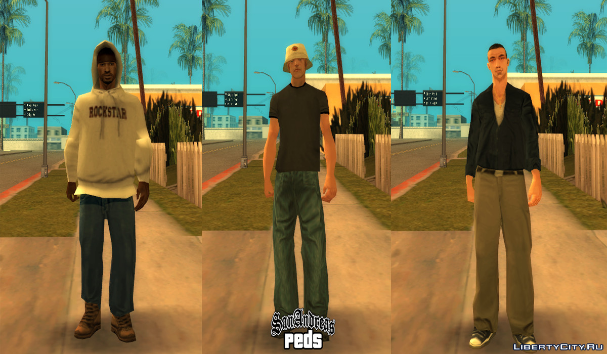 New Gta Sa Style Skins For Gta San Andreas 875 Skins For Gta San