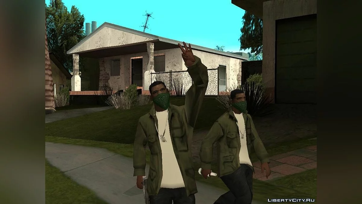 Новый гангстер в составе Grove v2 / GTA San Andreas