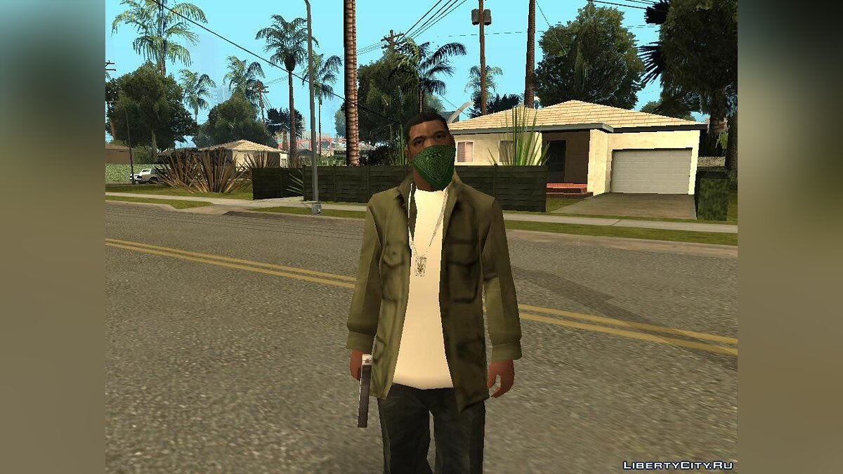 Скачать Новый гангстер в составе Grove v2 для GTA San Andreas