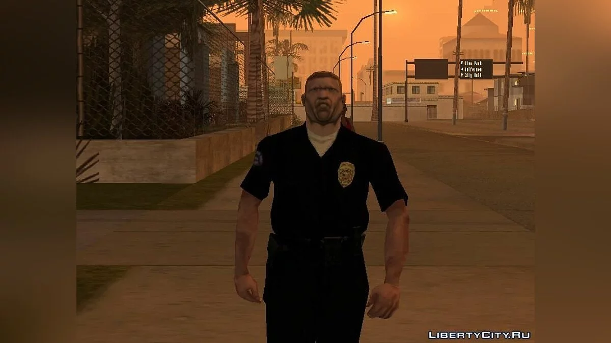 Офицер Карвер из cutscene / GTA San Andreas