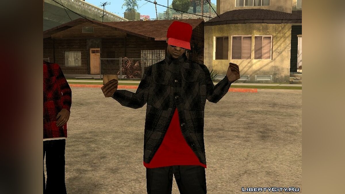 Скачать Скины банды Bloods для GTA San Andreas