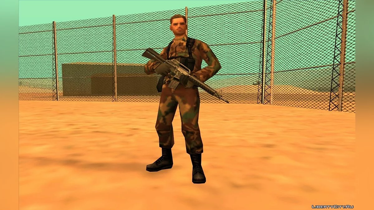 Soldier without hat / GTA San Andreas
