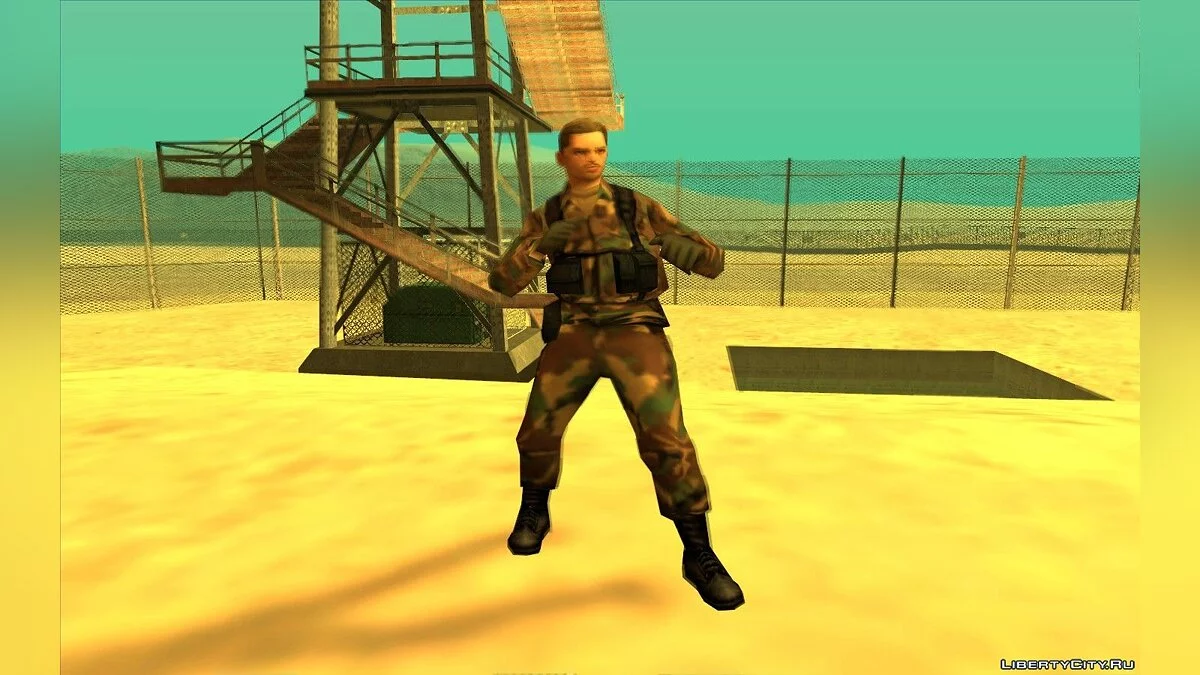 Soldier without hat / GTA San Andreas