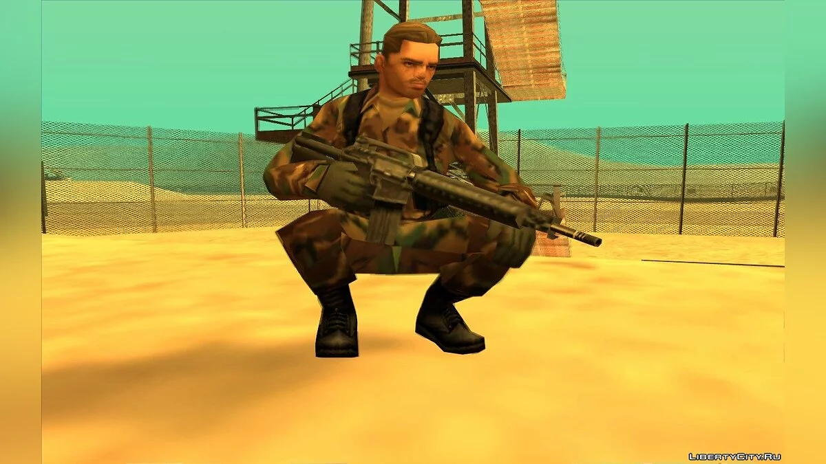 Soldier without hat / GTA San Andreas