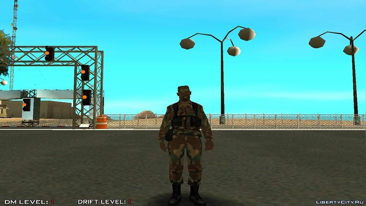 Армеец негр в стандартном стиле / GTA San Andreas