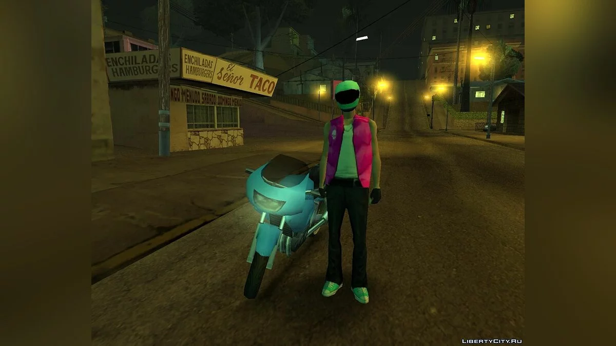 Пак персонажей по мотивам игры Hotline Miami / GTA San Andreas