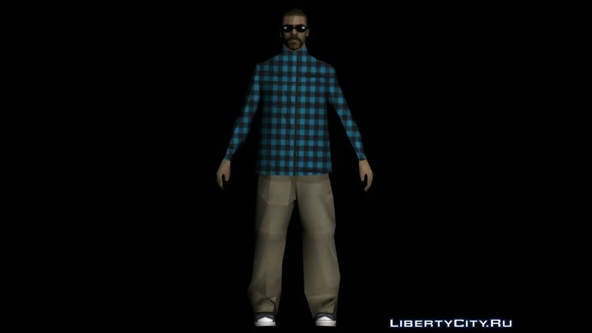 Hmycr с синей закрытой рубашкой / GTA San Andreas