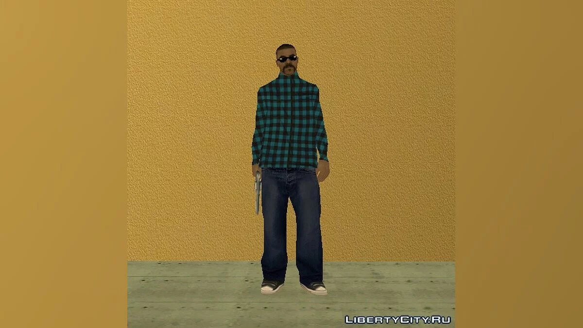 Hmycr с синей закрытой рубашкой / GTA San Andreas