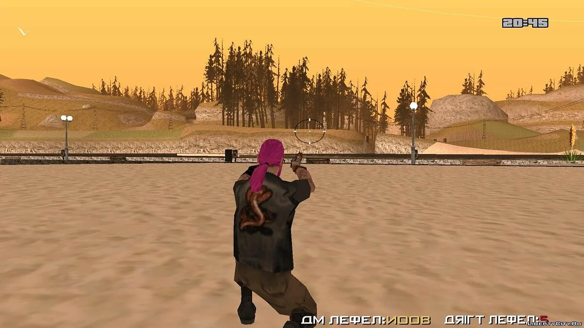 Wmycr (байкер) с розовыми волосами / GTA San Andreas