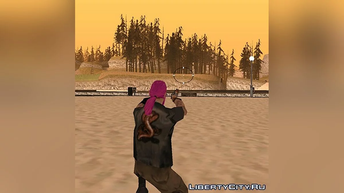 Wmycr (байкер) с розовыми волосами / GTA San Andreas